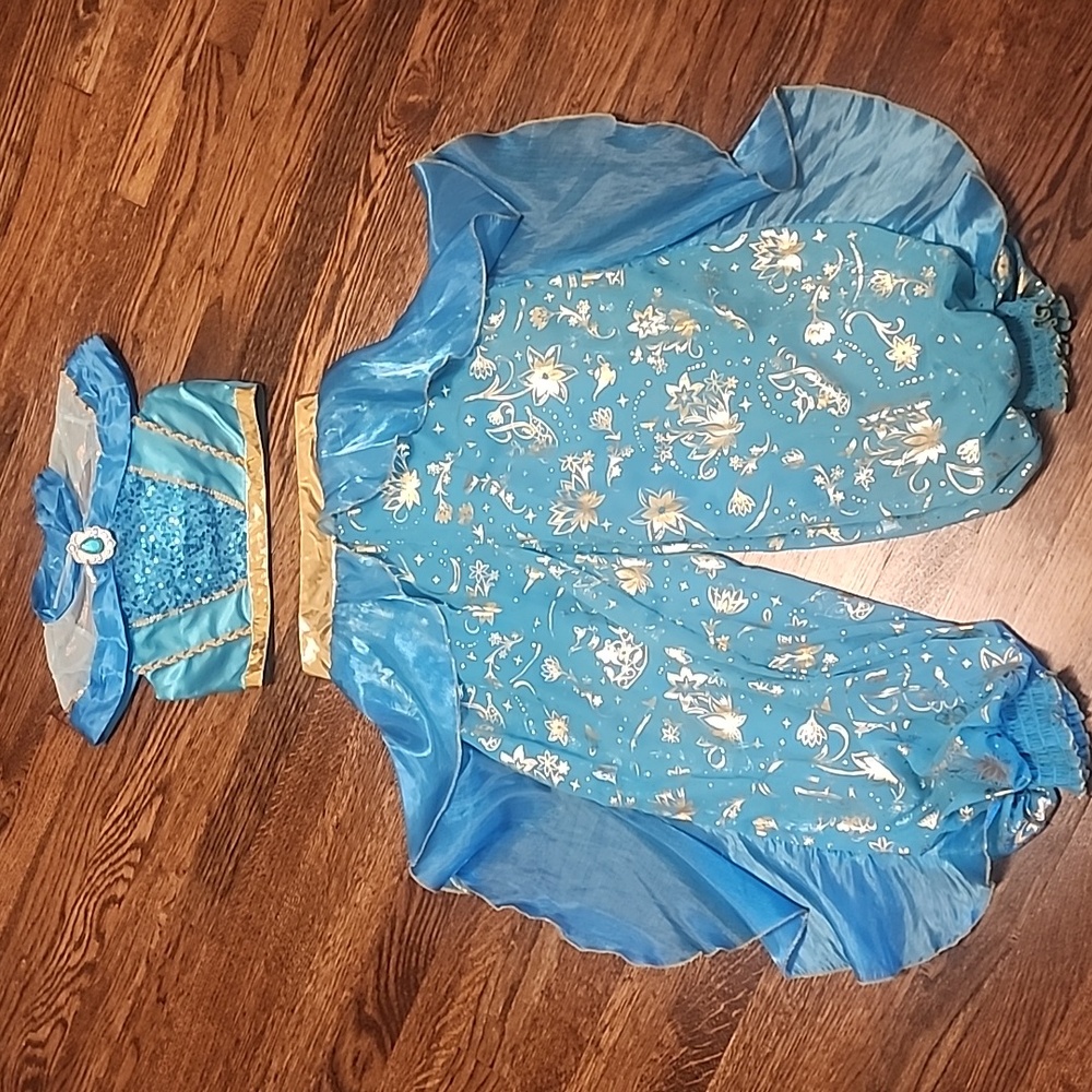 Disney Princess Jasmine Costume - Blue and Gold